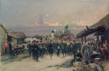 Chorus of the Fourth Infantry Battalion at Tsarskoe Selo, 1889